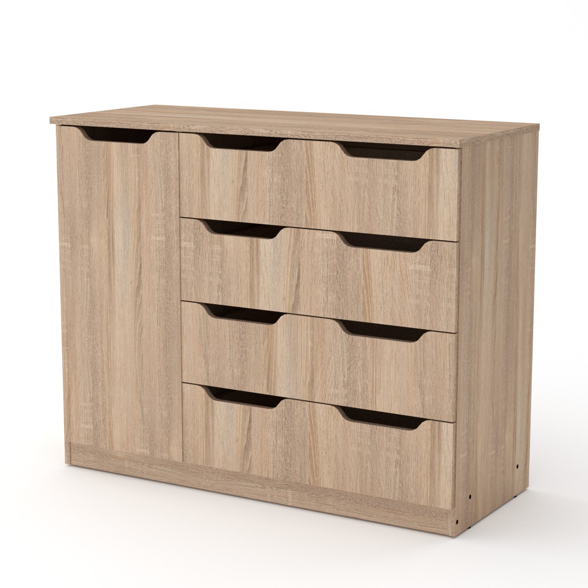 

Комод для вещей Компанит дуб сонома 4 1М