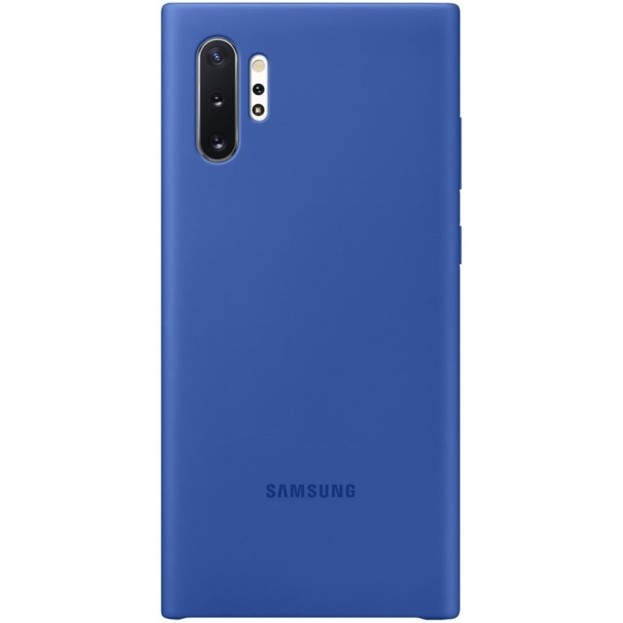 

Силиконовый чехол накладка Protective Silicone Cover Samsung Galaxy Note 10 Plus + EF-PN975 blue