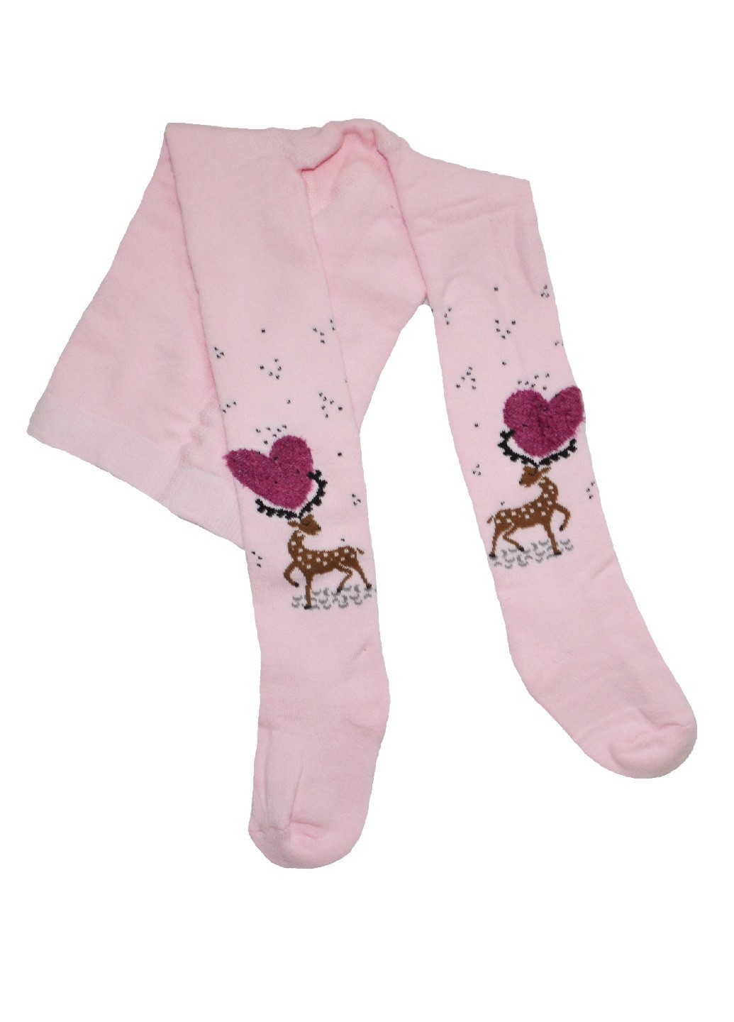 

Колготки Ekinoks Socks махровые с оленями розовые 98-104 см (TRK-30-02)
