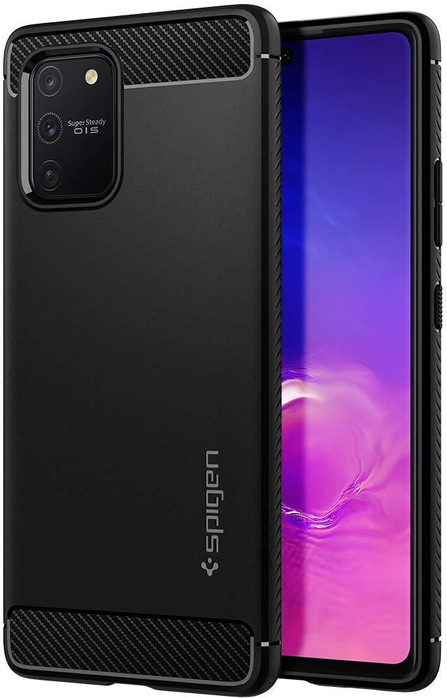 

Чехол Spigen для Samsung Galaxy S10 Lite Rugged Armor, Matte Black