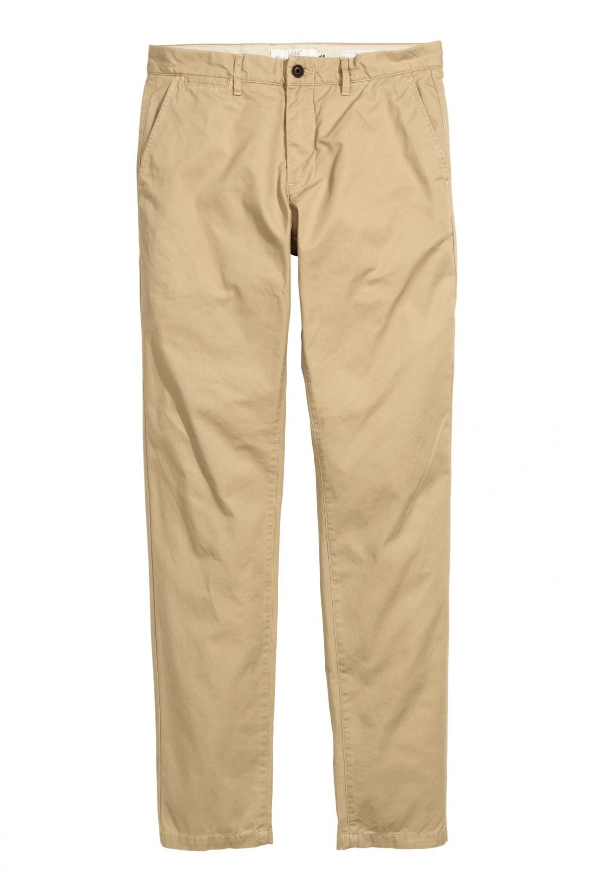 

Чиносы Slim fit H&M  Бежевые, Чиносы Slim fit H&M 34 Бежевые
