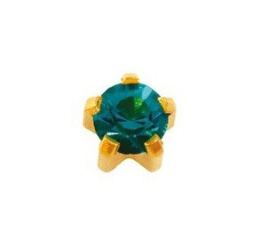 

Серьги для ушей Studex R112 крапан декабрь-голубой цирконий