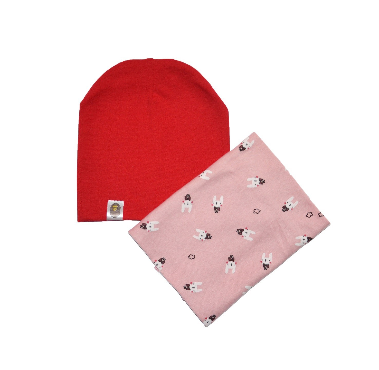 

Комплект Sweet Hats шапка и шарф-снуд зайки красный 52 см (НУБ-01-515)