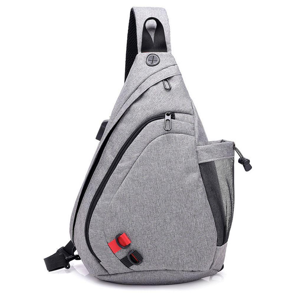 

Рюкзак-сумка однолямочный ArtX Cross Body серый #095-4