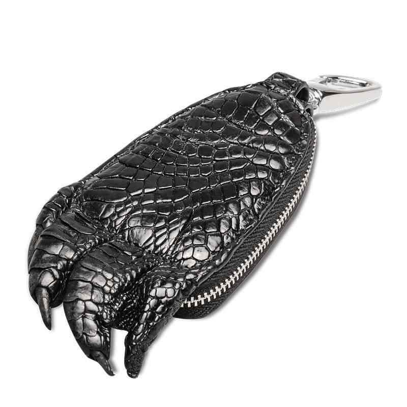 

Кошелек-ключница из крокодиловой кожи ArtX Crocodile черный #182-1