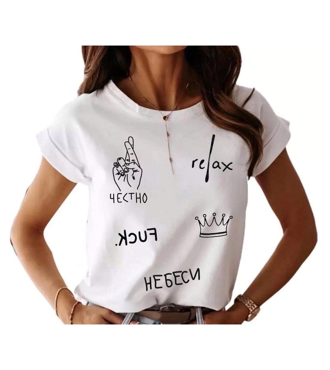 

Футболка LOLLA35  Белая, Футболка LOLLA35 one size Белая
