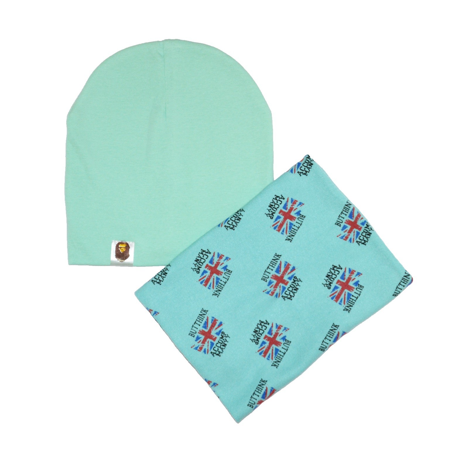 

Комплект Sweet Hats шапка и шарф-снуд флаг бирюзовый 52 см (НУБ-01-308)