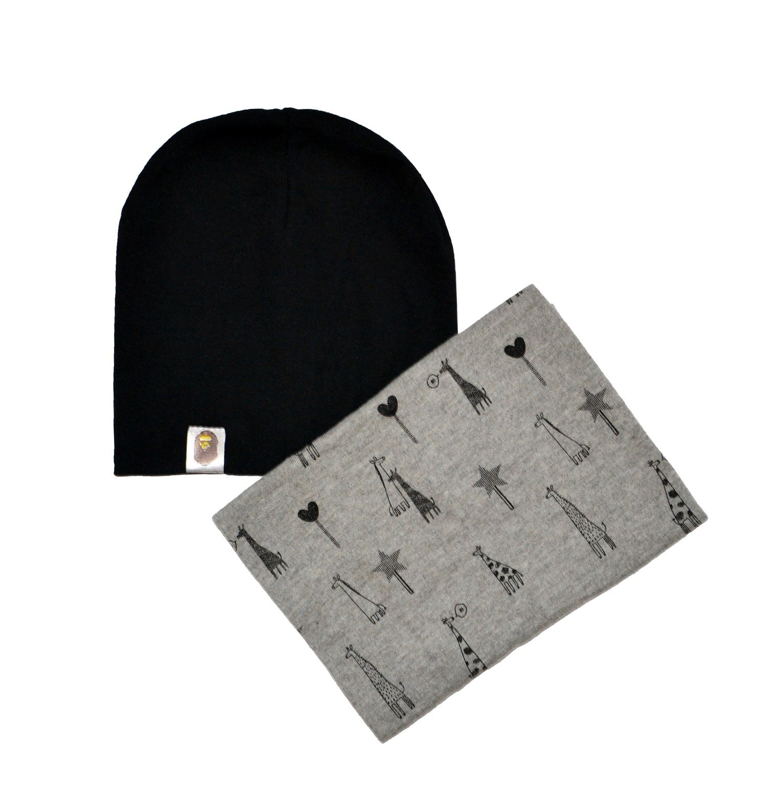 

Комплект Sweet Hats шапка и шарф-снуд жыраф черный 52 см (НУБ-01-369)