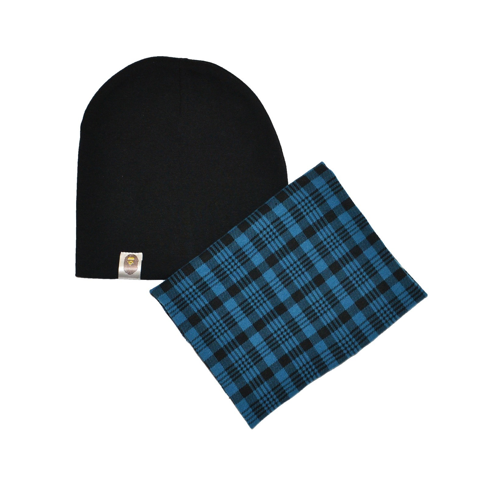 

Комплект Sweet Hats шапка и шарф-снуд в клетку черно-синий 54 см (НУБ-01-481)