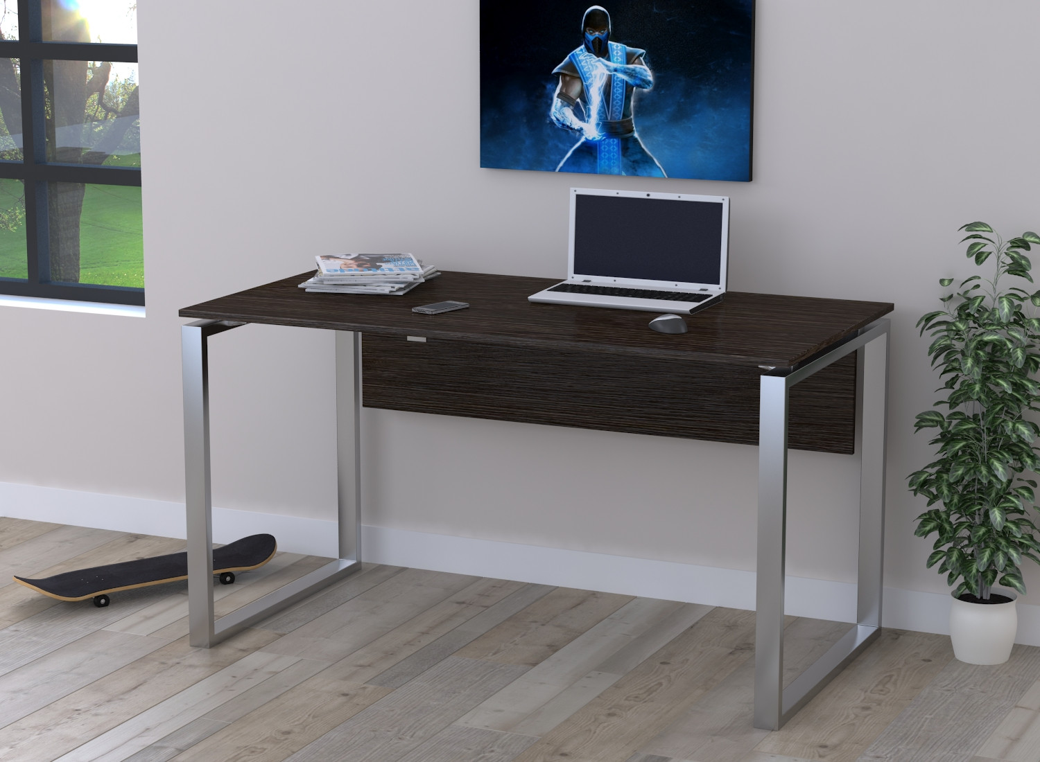 

Письменный стол Loft design Q-135 с царгой Венге Корсика