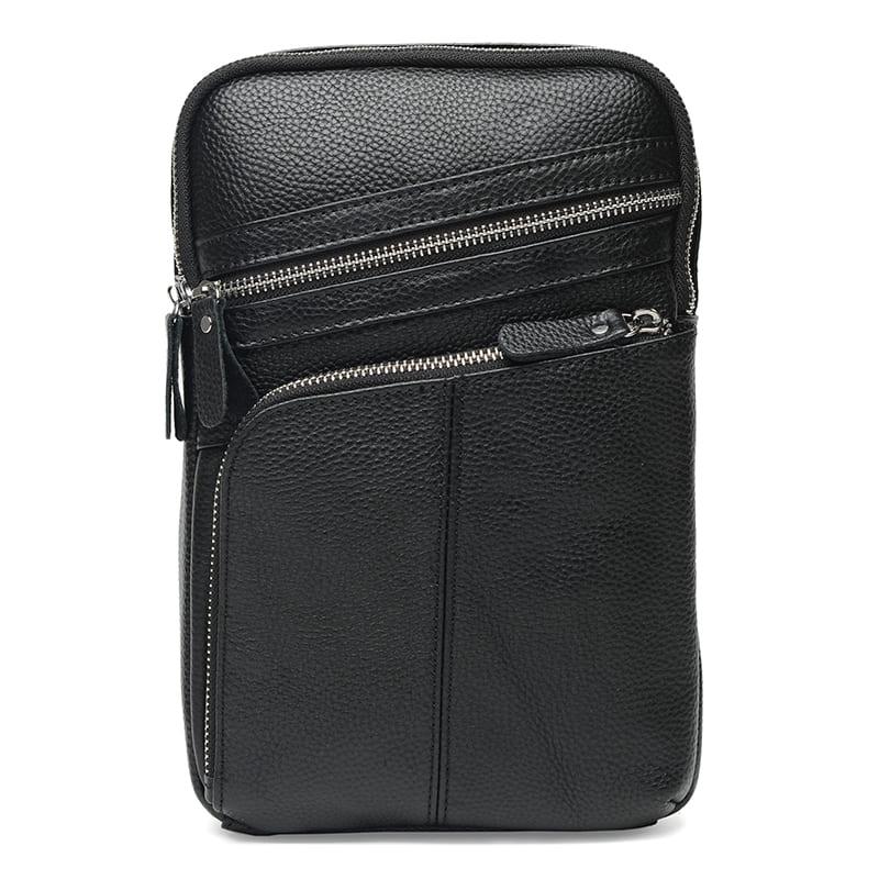 

Мужская кожаная сумка через плечо Borsa Leather Черный 28 x 17 x 5 см k18696-black