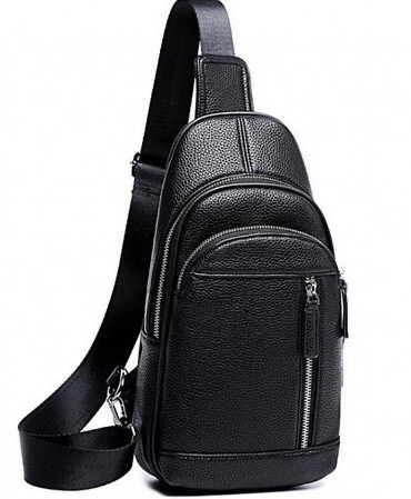 

Мужская кожаная сумка через плечо Tiding Bag Черный 15 x 32 x 6 см A25F-021-1A