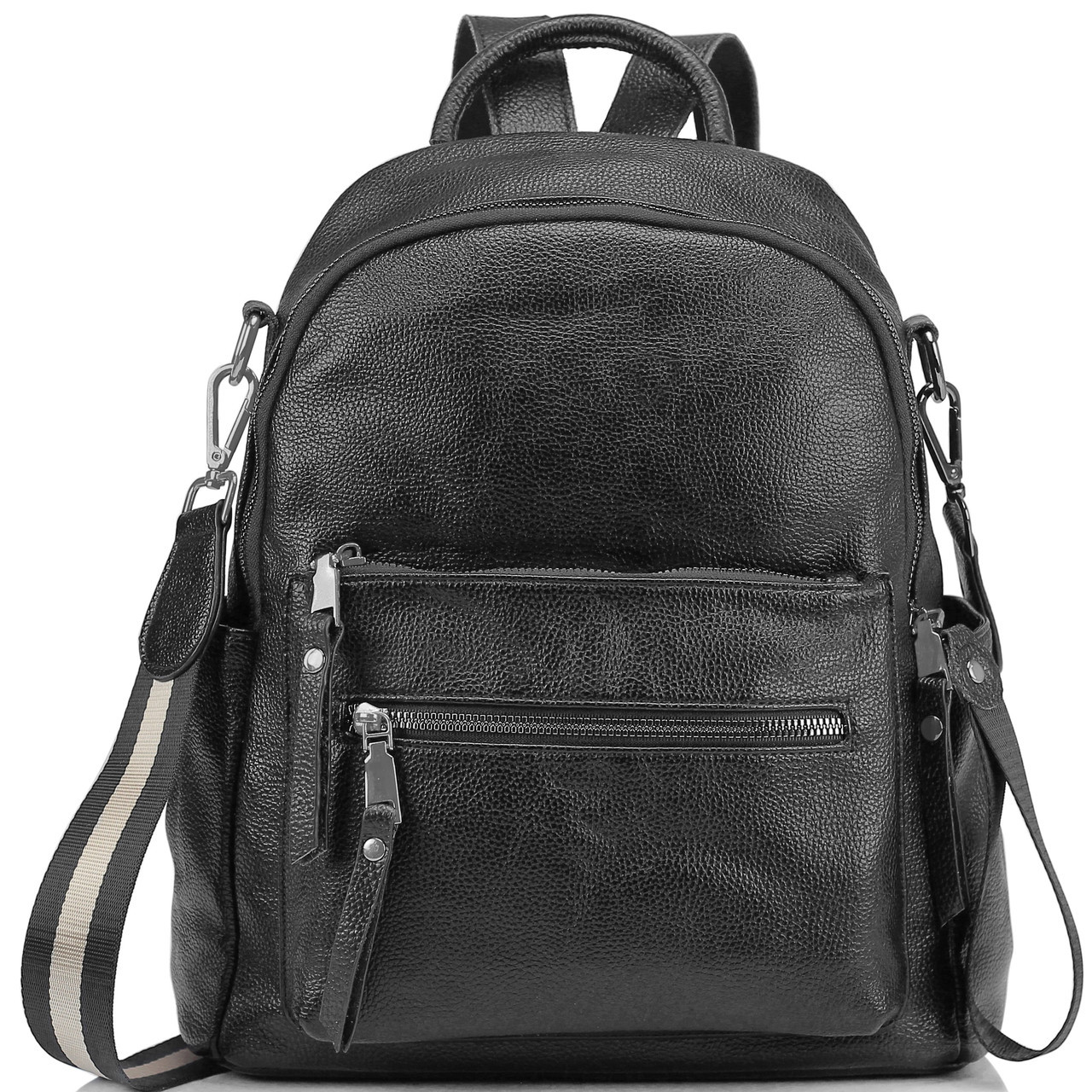 

Женский кожаный рюкзак Tiding Bag Черный 28 x 24 x 13 см 23515