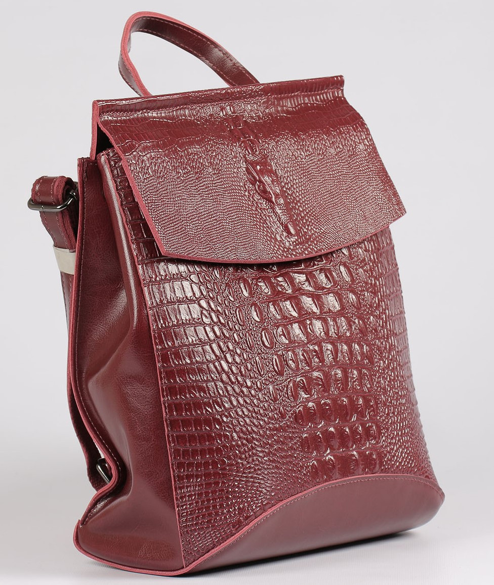 

Женский кожаный рюкзак Tiding Bag Бордовый 31 x 26 x 11 см 26552