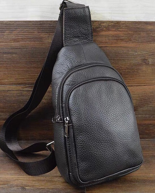 

Мужская кожаная сумка через плечо Tiding Bag Черный 15 x 29 x 6 см 70