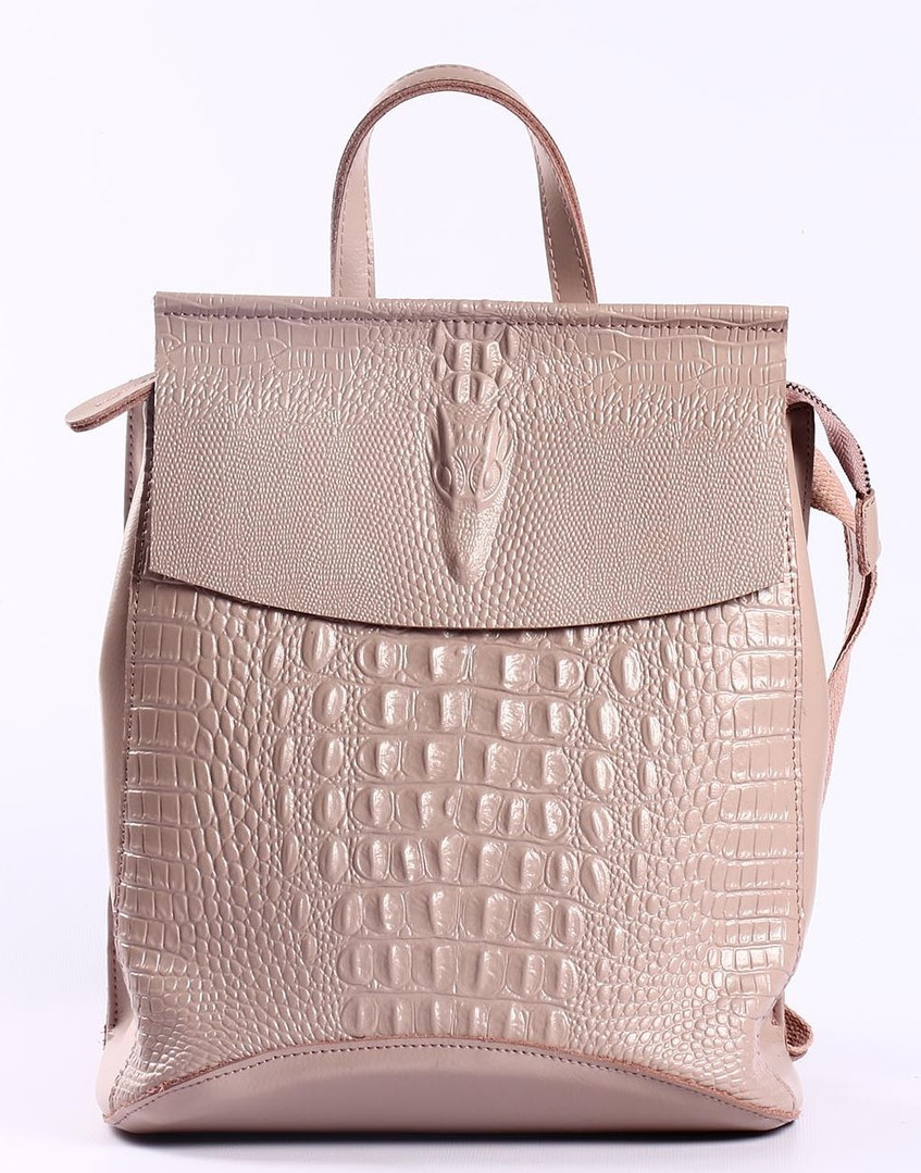 

Женский кожаный рюкзак Tiding Bag Пудровый 31 x 26 x 11 см 44343