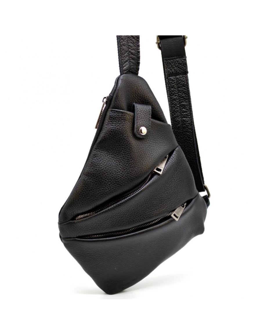 

Мужская кожаная сумка через плечо Tiding Bag Черный 23 x 21 x 4 см MK12098