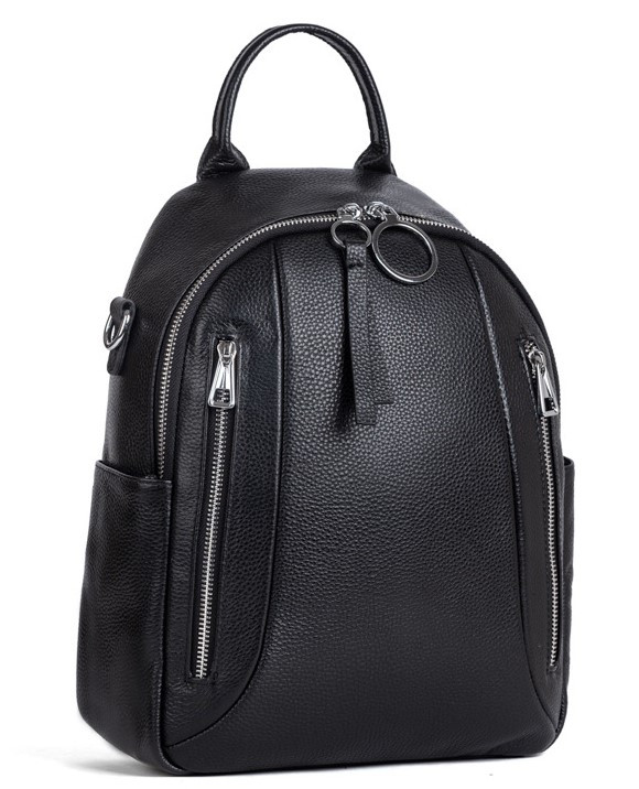 

Женский кожаный рюкзак Tiding Bag Черный 31 x 26 x 11 см 27761