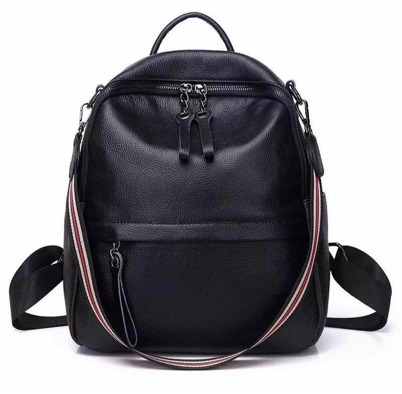 

Женский кожаный рюкзак Tiding Bag Черный 32 x 25 x 13 см 21263