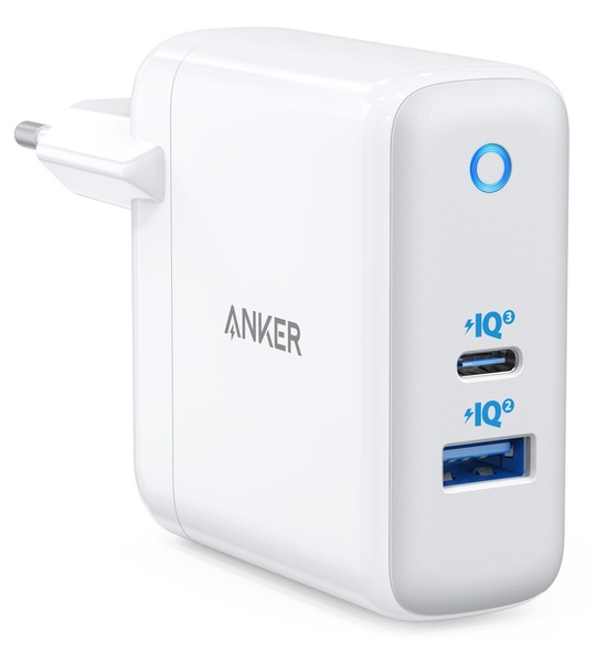 

Мережевий зарядний пристрій Anker PowerPort+ Atom III - 60W Power IQ 3.0 White (A2322321/A2322G21)