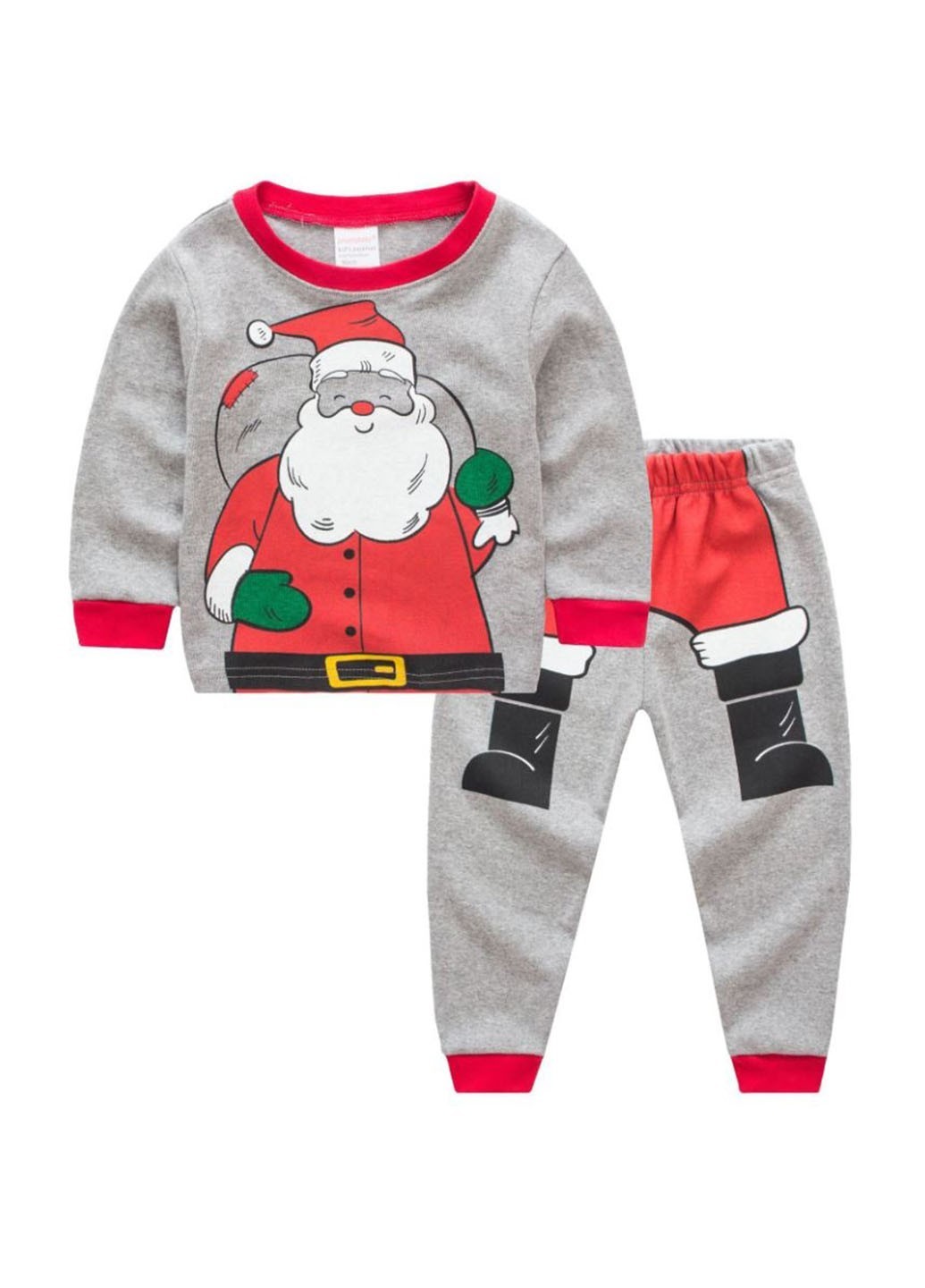 

Пижама (свитшот, брюки) Baby Has с дедушкой Морозом серый 110 (PW-32-01)
