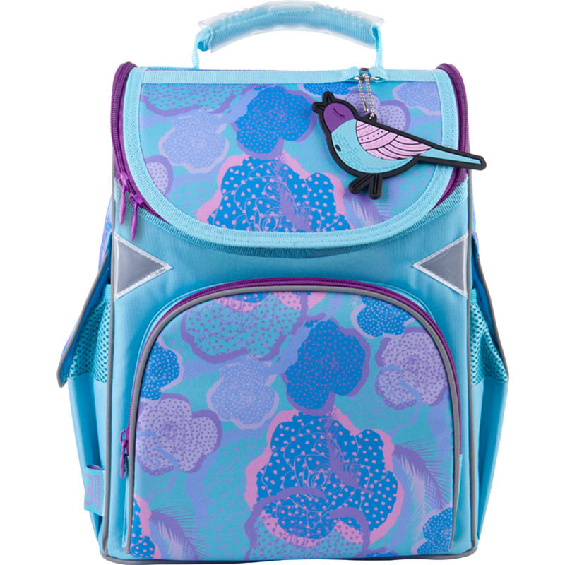 

Рюкзак школьный каркасный GoPack Education Blue bird Бирюзовый (GO21-5001S-5)