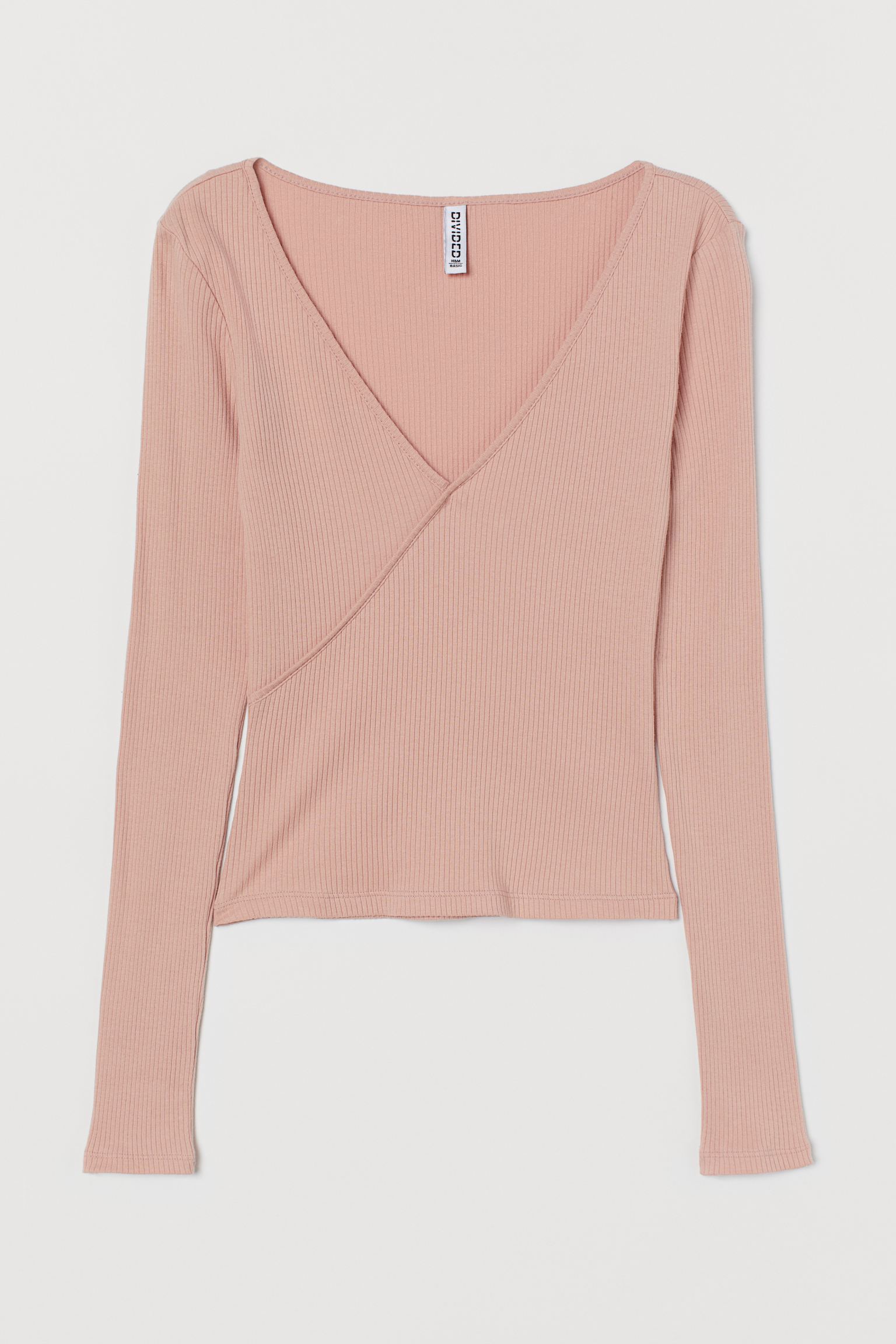 

Лонгслив H&M  пудровый 1103825580, Лонгслив H&M S пудровый 1103825580