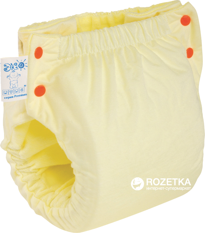 

Многоразовый подгузник Эко Пупс Easy Size Premium 50-74 р. 5-9 кг с вкладышем Abso Maxi Желтый (ТПК2ВК4-2ж)