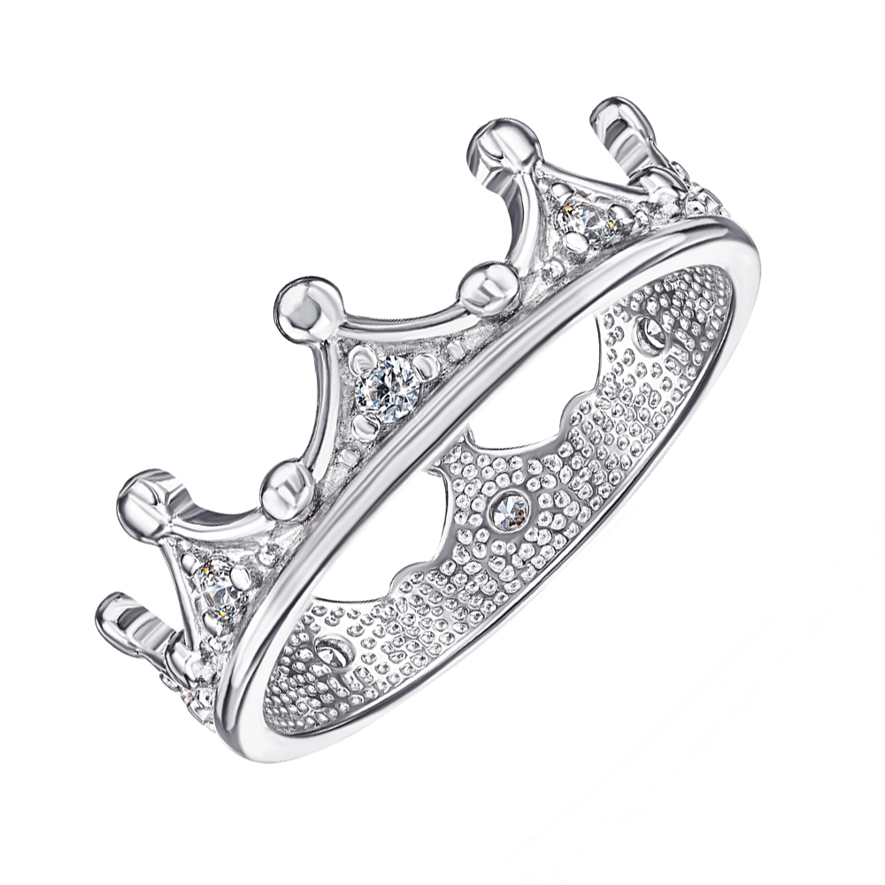 

Серебряное кольцо-корона с фианитами S Zirconia 000119301 17.5 размера
