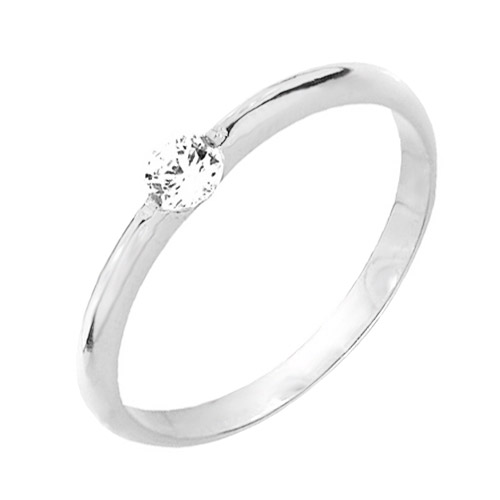 

Серебряное кольцо Инга с фианитом 000048572 16.5 размера