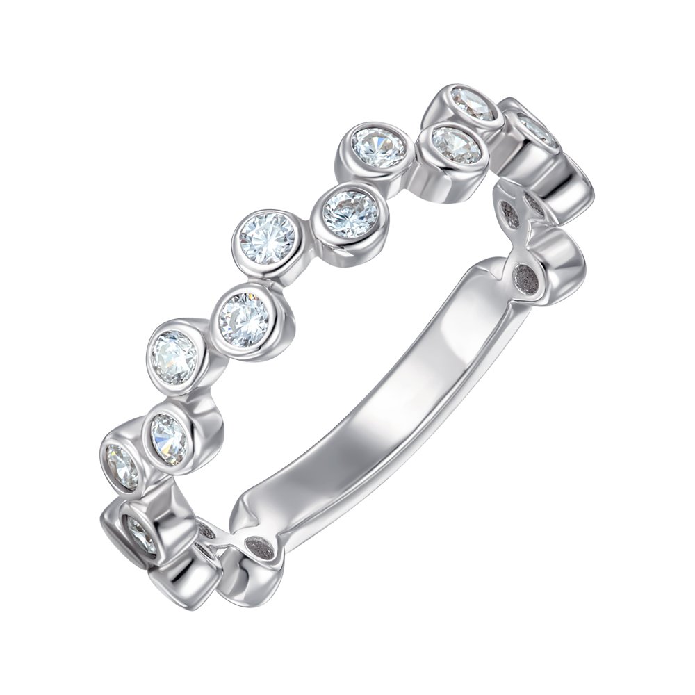 

Серебряное кольцо с фианитами 000151535 15.5 размера