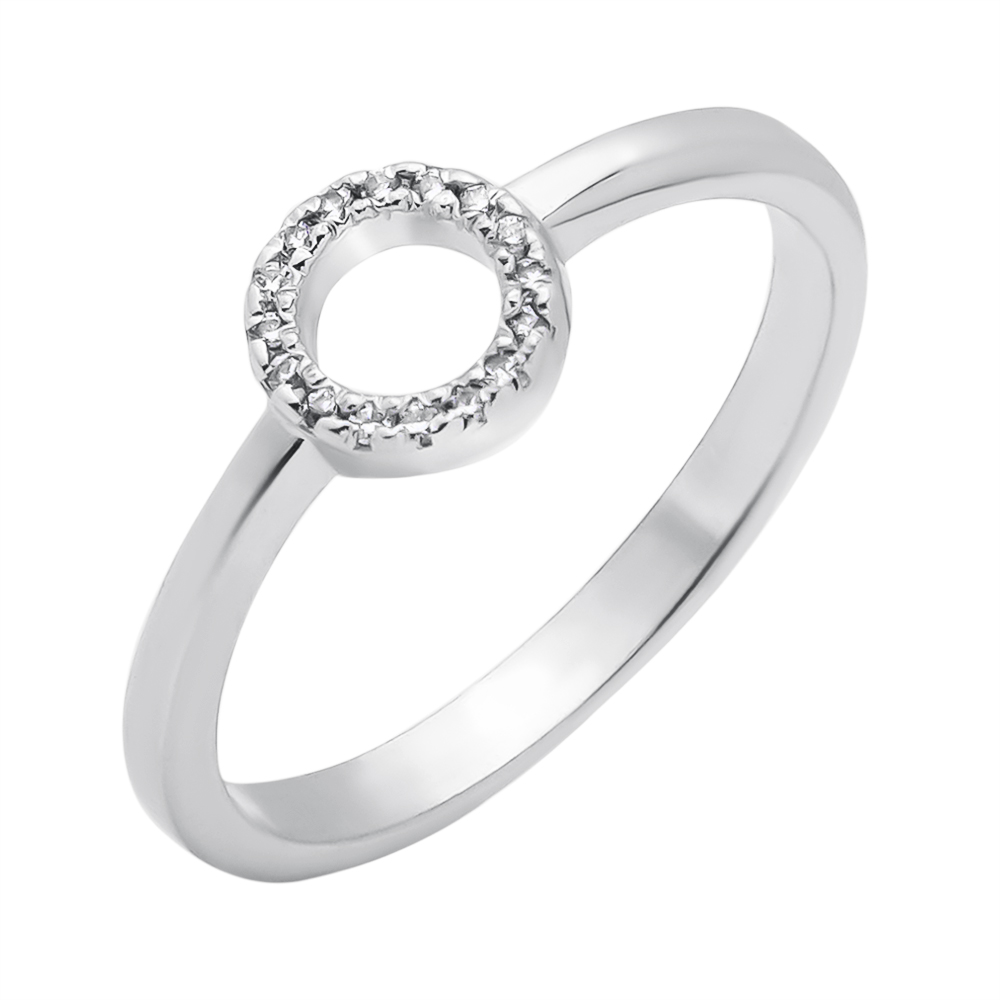 

Серебряное кольцо с фианитами 000119128 17.5 размера