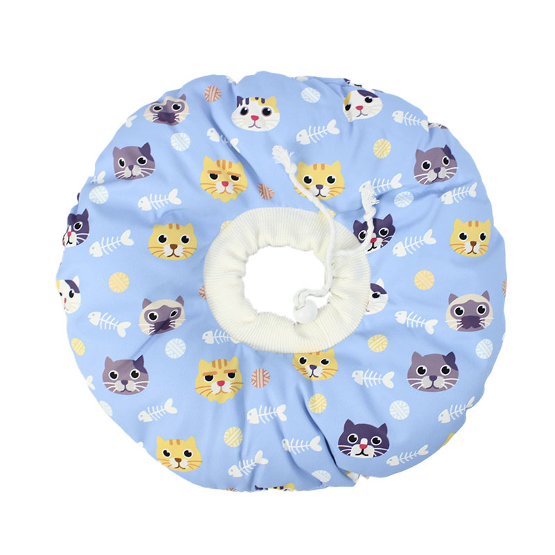 

Мягкий защитный воротник-подушка для кошек Hoopet 19G0005GF Blue Cats размер XL