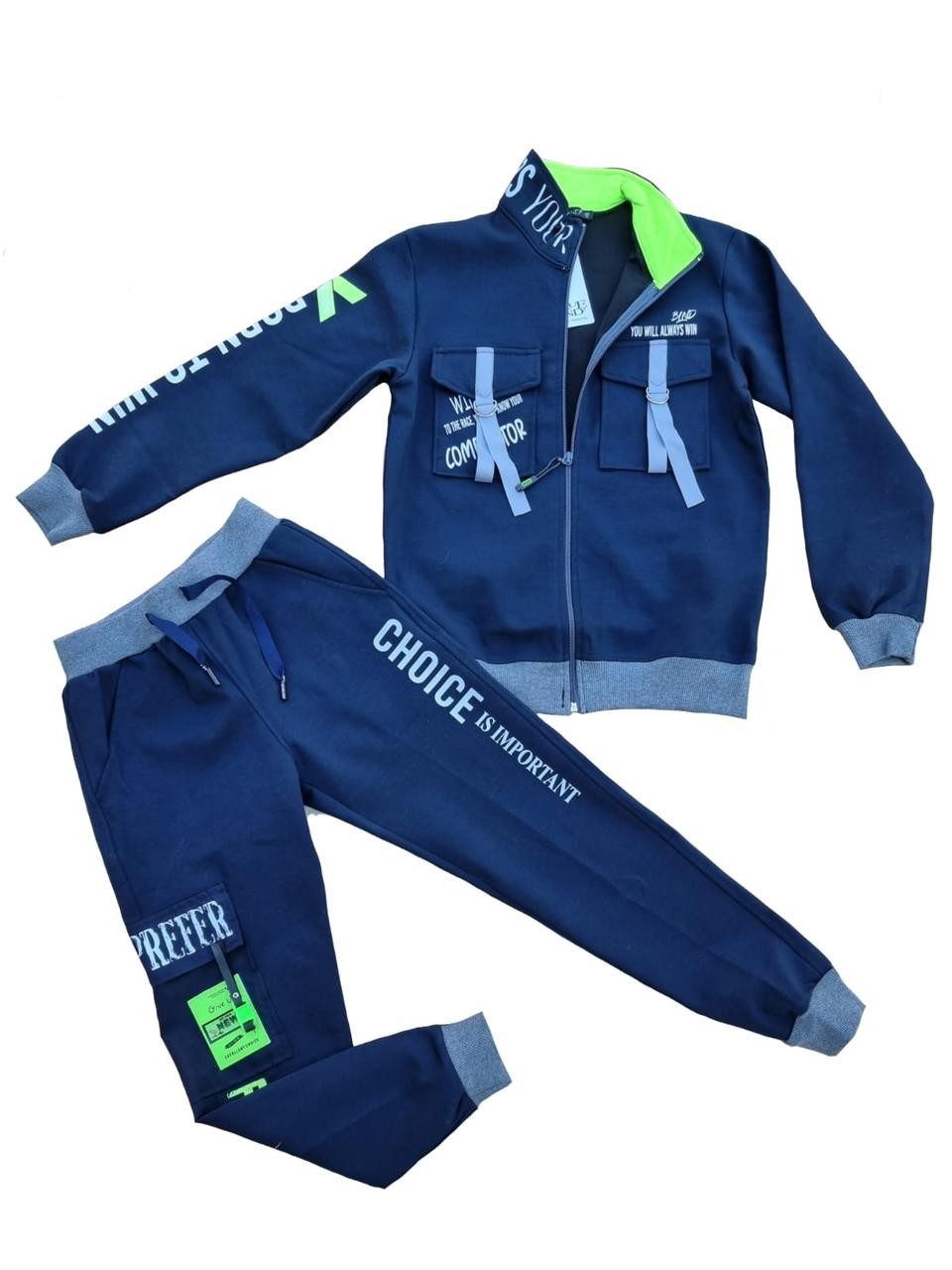 

Спортивный костюм для мальчика Blueland 7778 р.146 cм синий