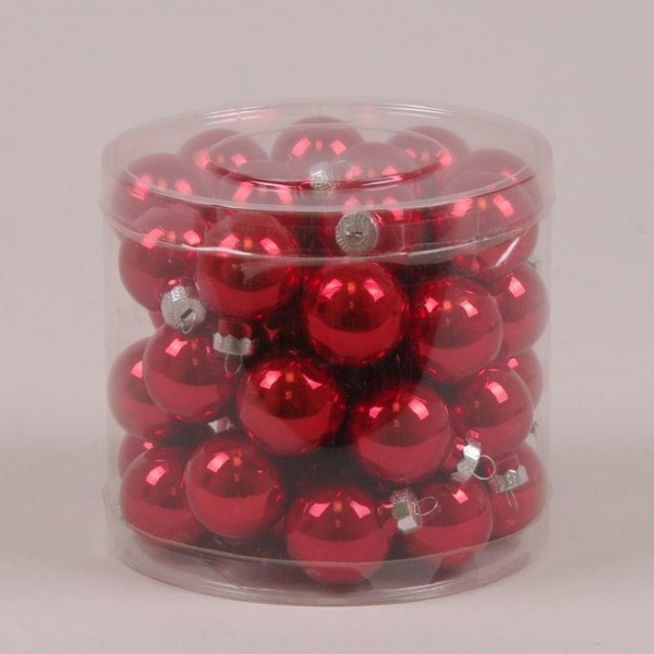 

Шарики стеклянные 3 см. красные (45 шт.) Flora 44608 (NAT09444)