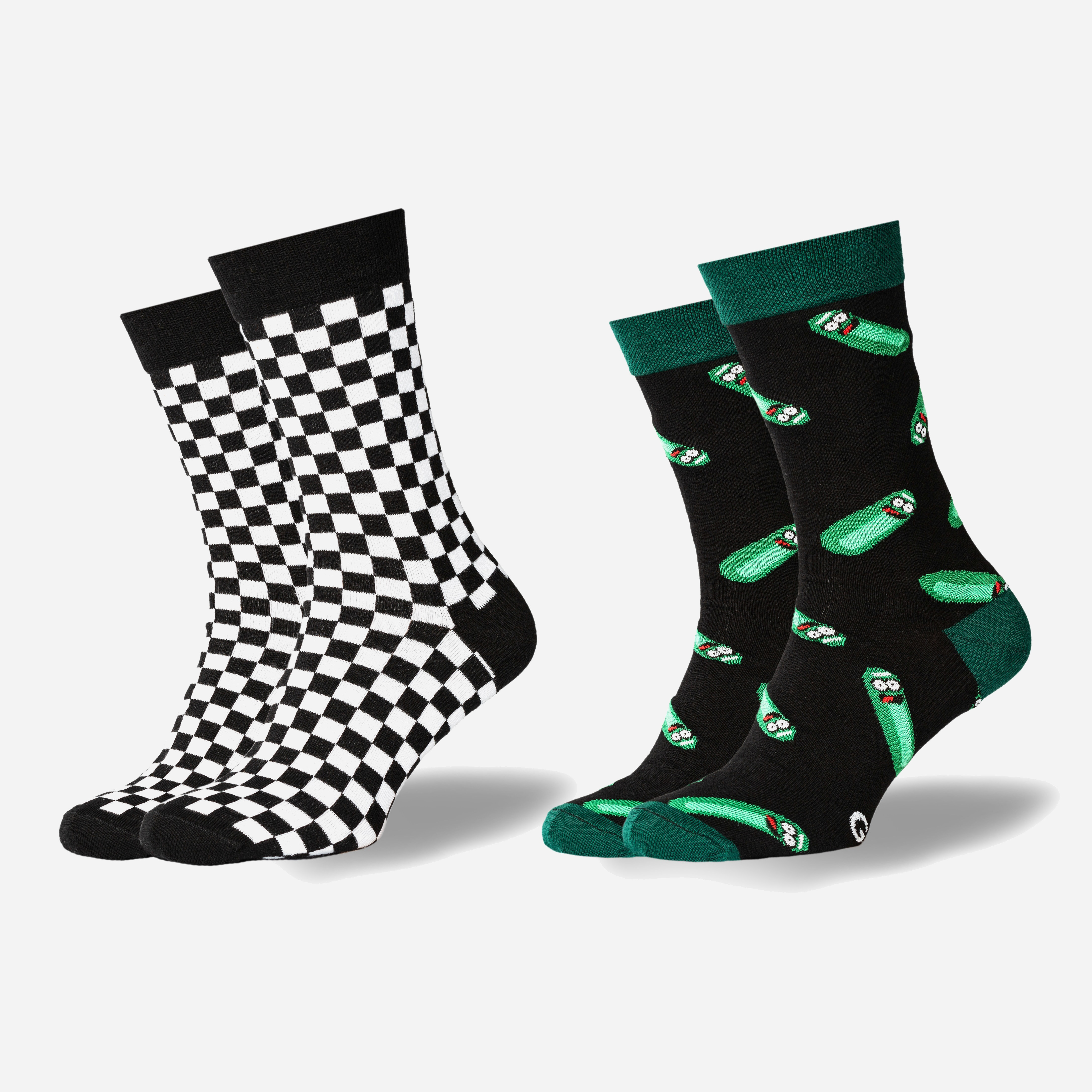 

Набор носков GoodSox Crazy Cucumber + Race Flag 8041 - 2 пары Черный/Белый, Набор носков GoodSox Crazy Cucumber + Race Flag 8041 41-46 2 пары Черный/Белый