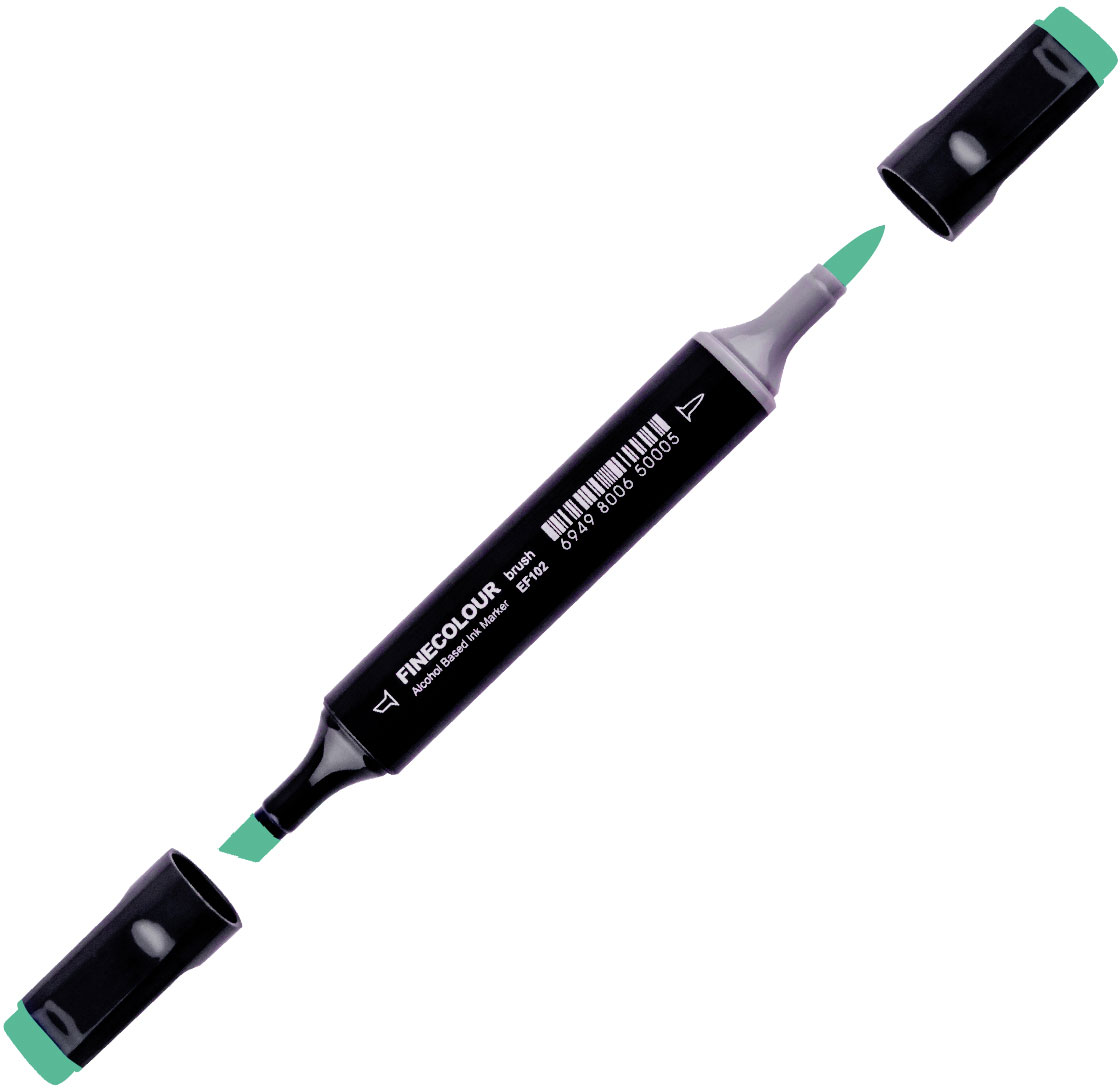 

Маркер Finecolour Brush спиртовой 046 зеленый попугай G46 (EF102-46)