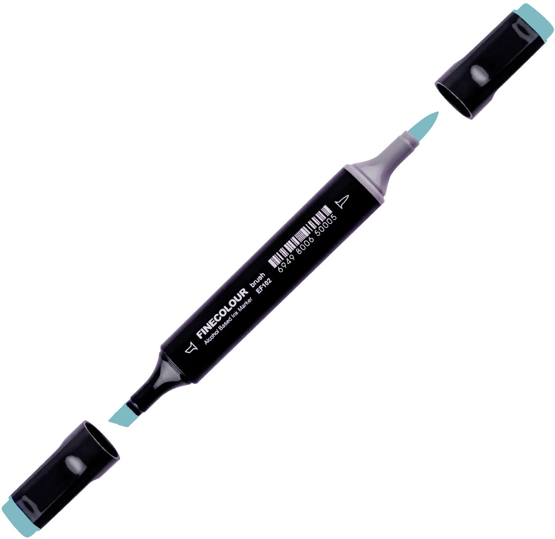 

Маркер Finecolour Brush спиртовой 104 синеватый BG104 (EF102-104N)