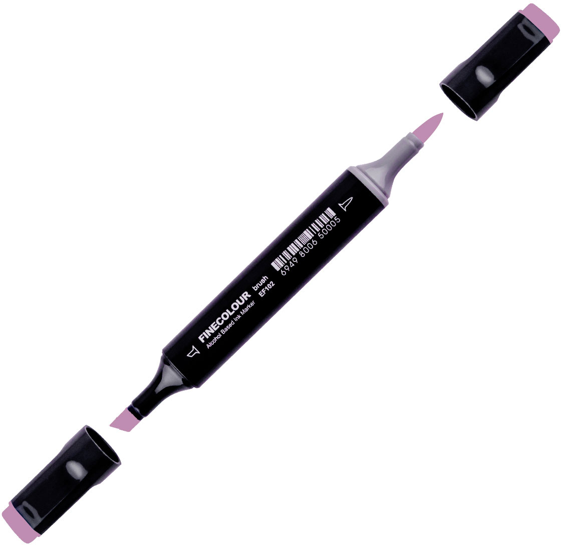 

Маркер Finecolour Brush спиртовой 126 виноградный тёмный V126 (EF102-126)