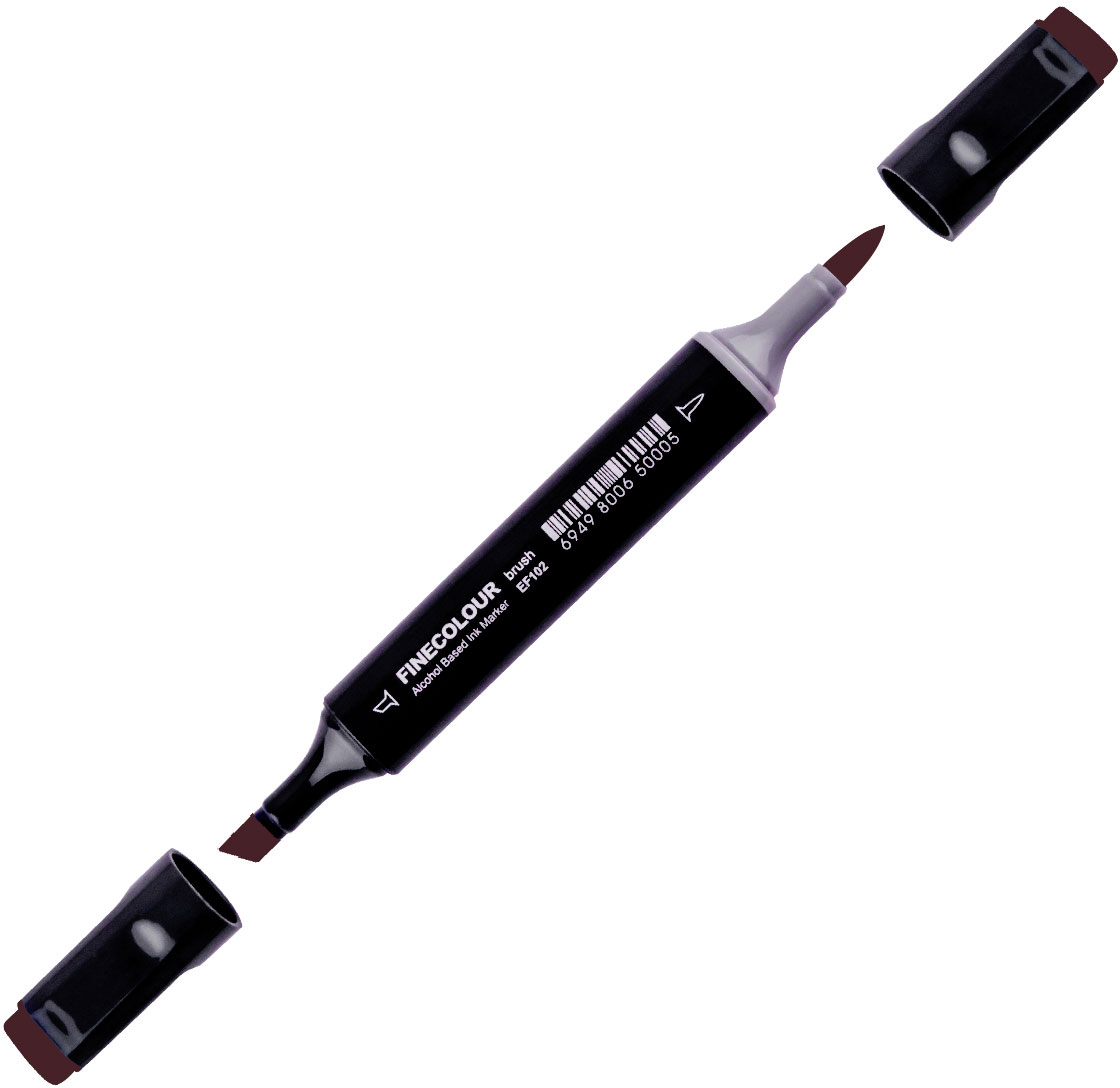 

Маркер Finecolour Brush спиртовой 134 темно фиолетовый E134 (EF102-134)