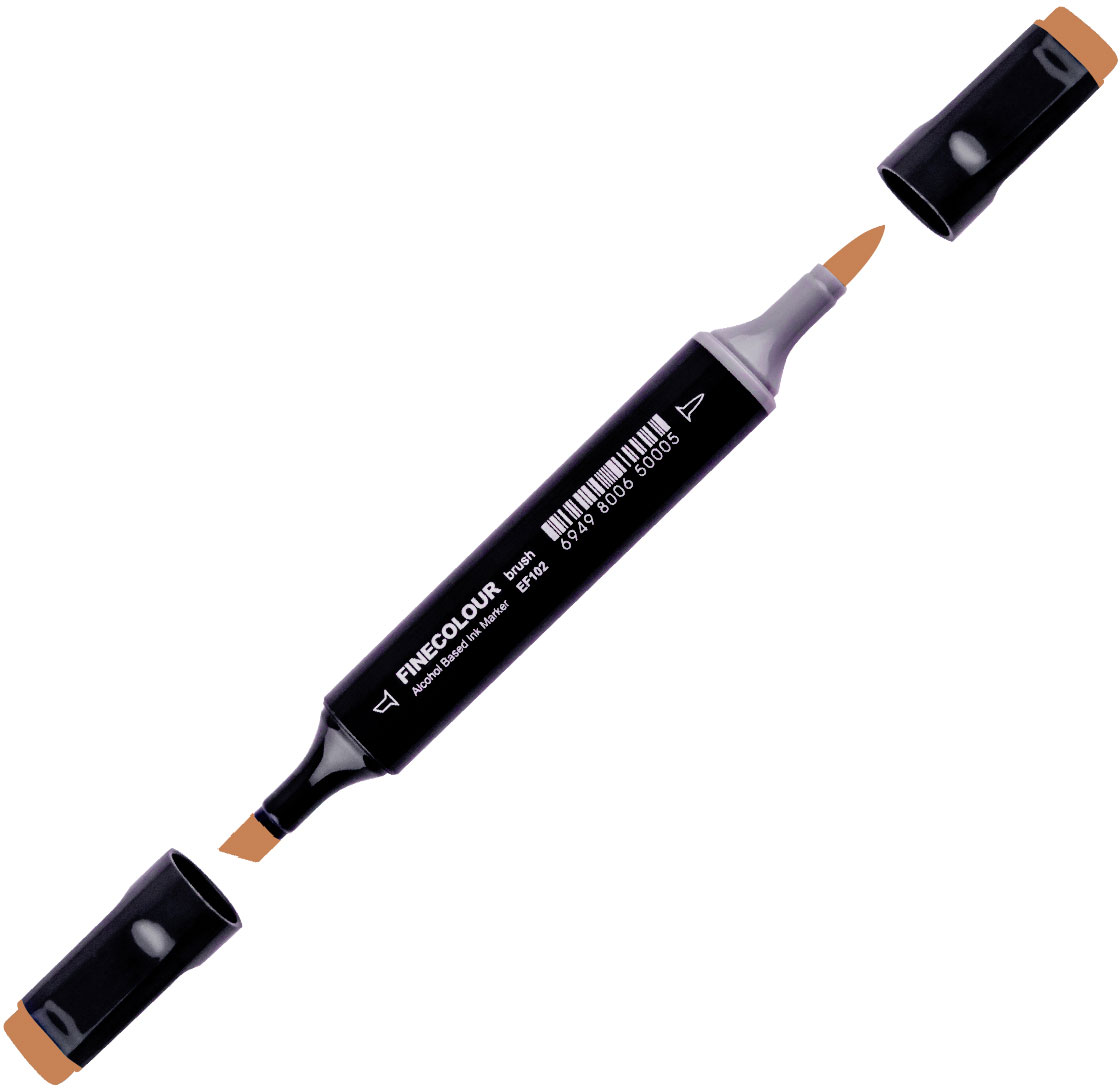 

Маркер Finecolour Brush спиртовой 164 коричневый верблюд E164 (EF102-164)