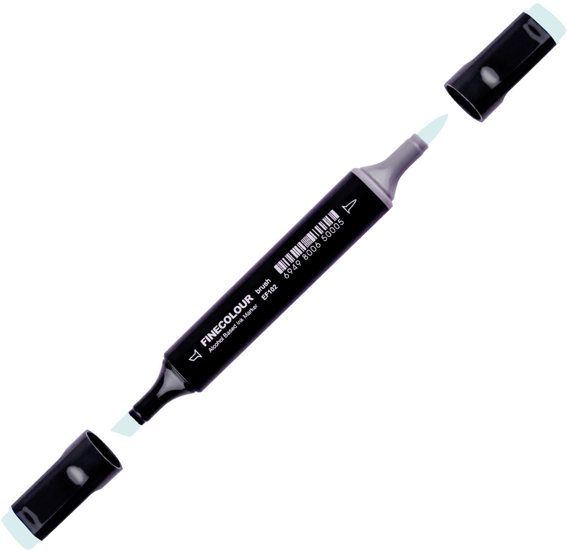 

Маркер Finecolour Brush спиртовой 075 холодная мята BG75 (EF102-75N)