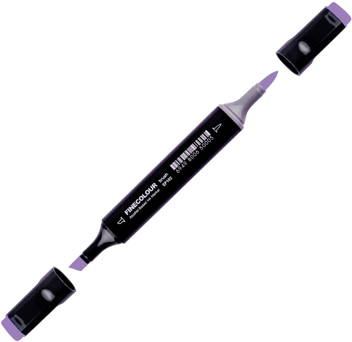 

Маркер Finecolour Brush спиртовой 195 насыщенный фиолетовый BV195 (EF102-195)