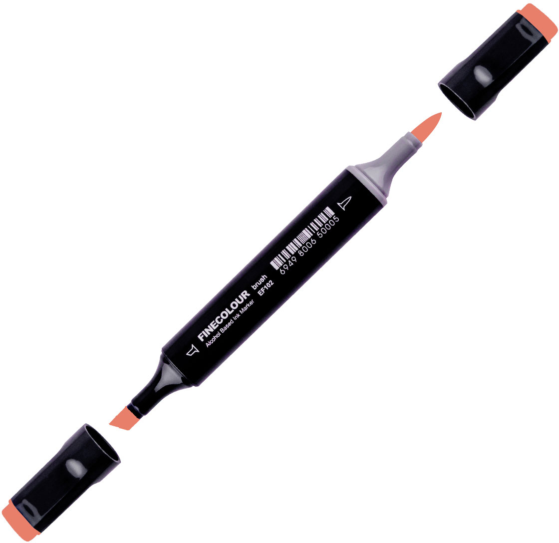 

Маркер Finecolour Brush спиртовой 153 серебристо-коричневый R153 (EF102-153N)
