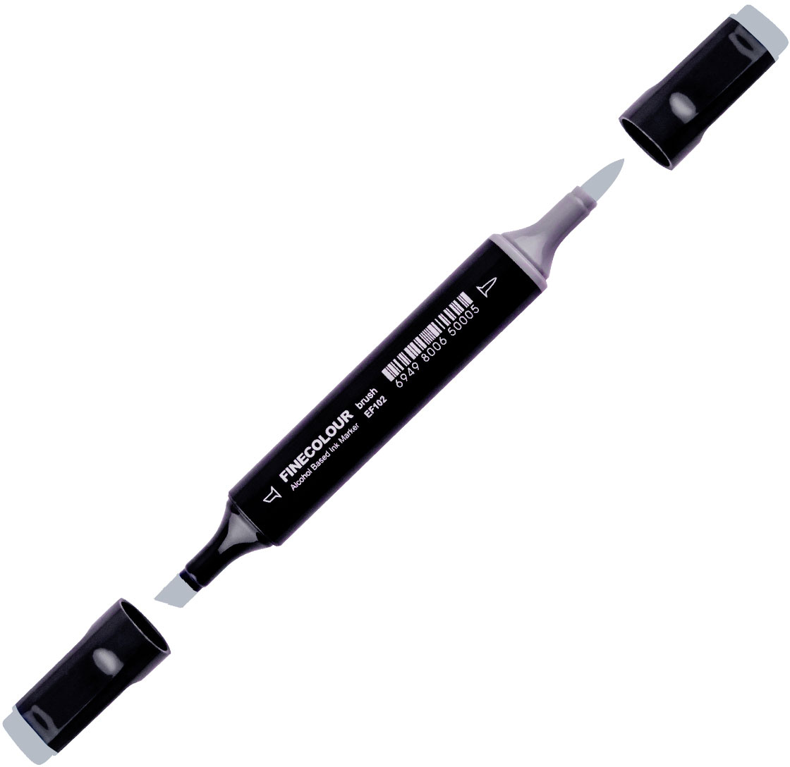 

Маркер Finecolour Brush спиртовой 271 резкий серый №5 CG271 (EF102-271)