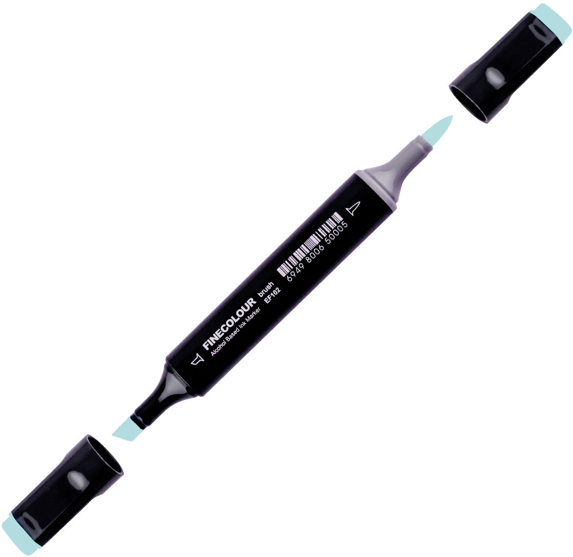 

Маркер Finecolour Brush спиртовой 232 зеленовато-мятный BG232 (EF102-232)