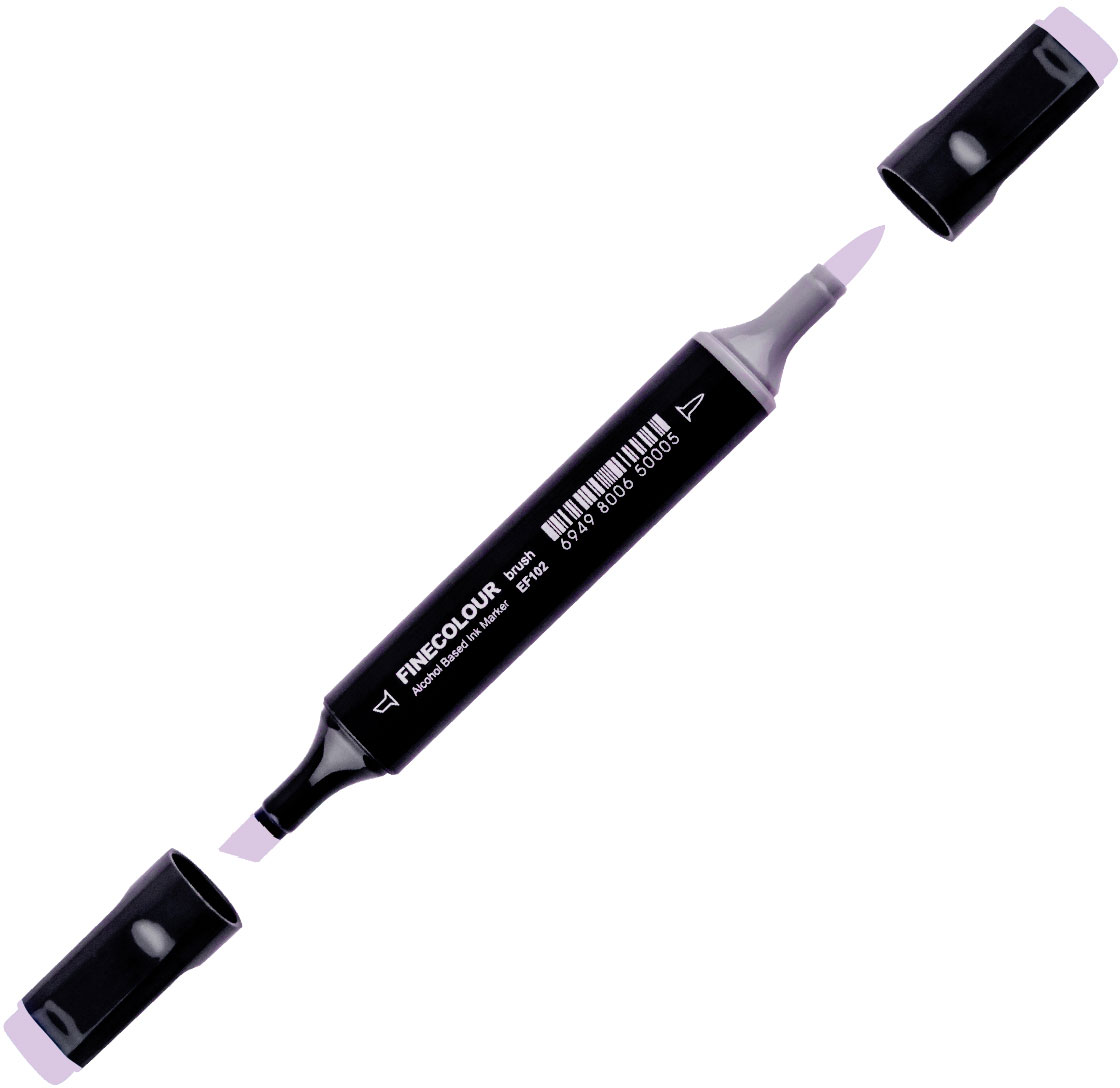 

Маркер Finecolour Brush спиртовой 192 мягкий сиреневый BV192 (EF102-192)