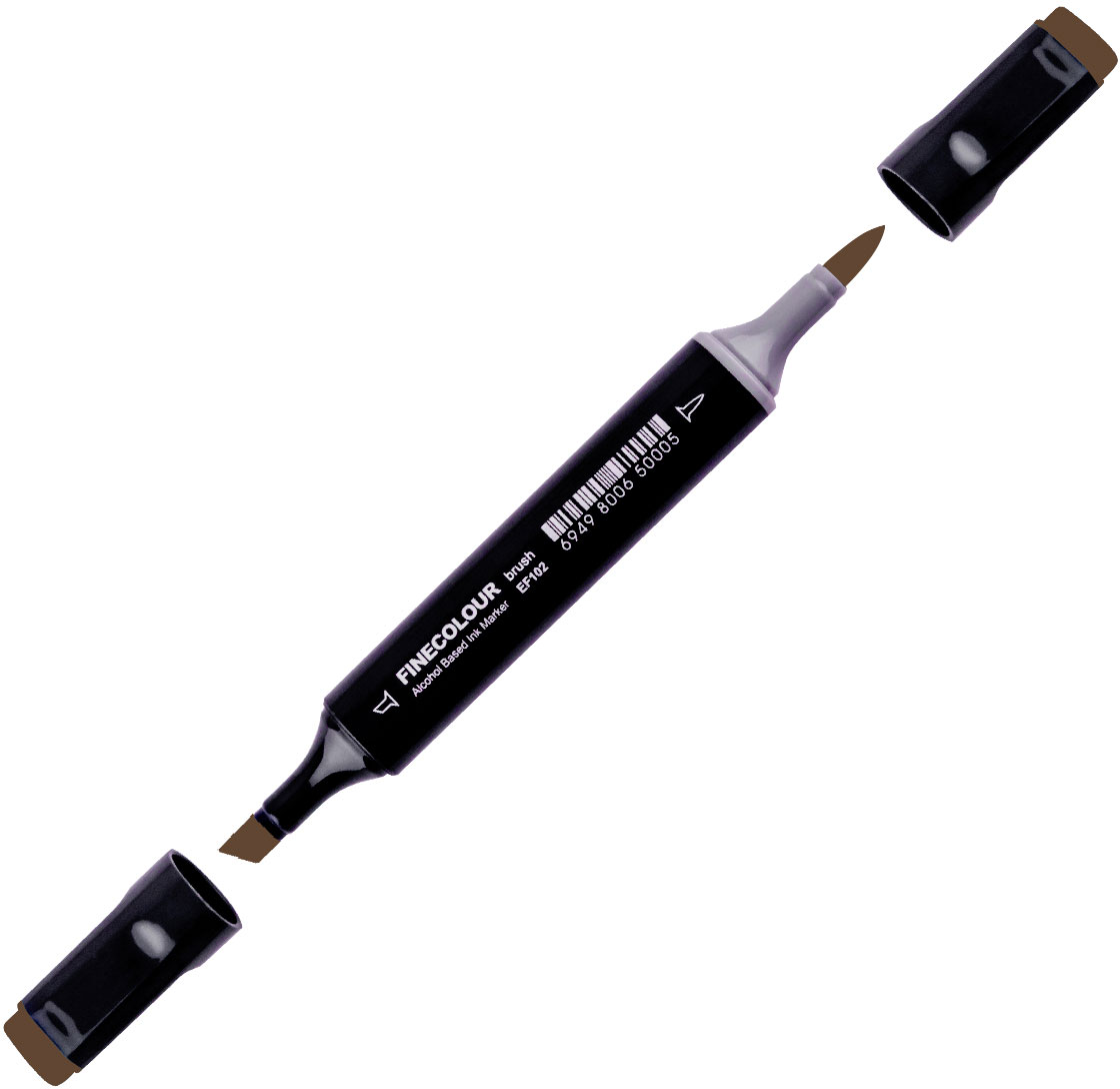 

Маркер Finecolour Brush спиртовой 429 темный кофе E429 (EF102-429N)