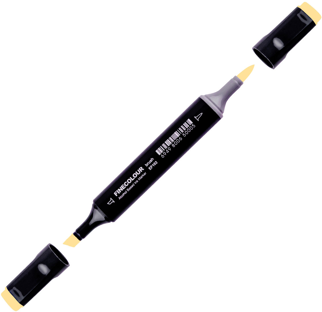 

Маркер Finecolour Brush спиртовой 393 золотисто-желтый YR393 (EF102-393N)