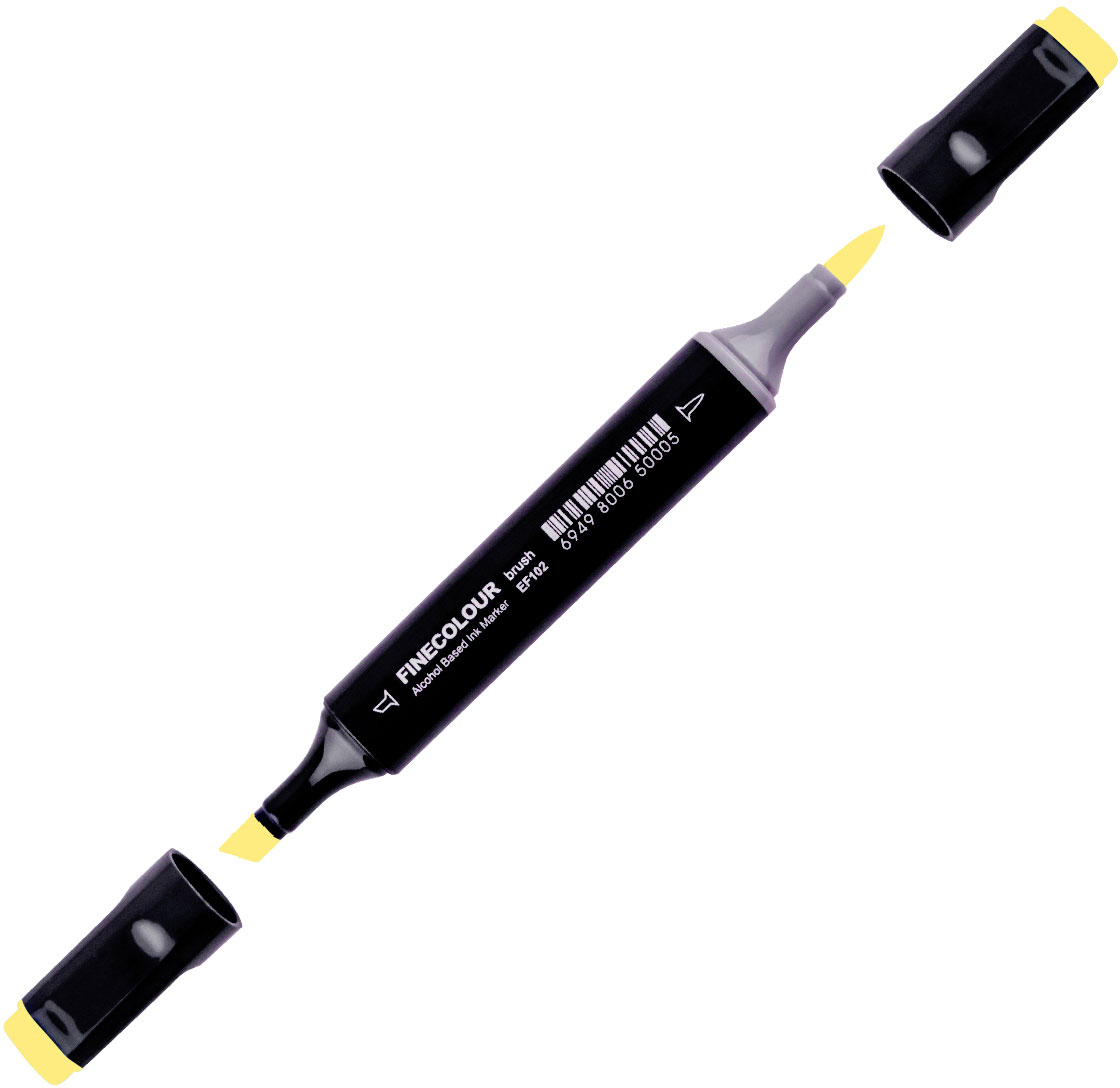

Маркер Finecolour Brush спиртовой 389 желтый кадмий Y389 (EF102-389N)